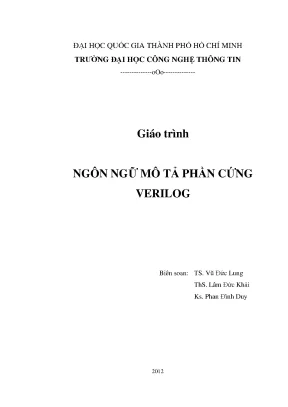 Giáo trình ngôn ngữ mô tả phần cứng verilog phần 1