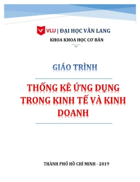 Giáo trình thống kê ứng dụng trong kinh tế và kinh doanh