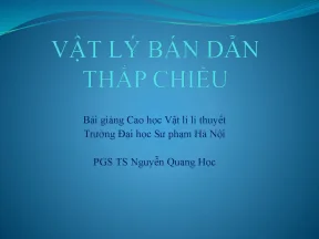 Vật liệu bán dẫn thấp chiều
