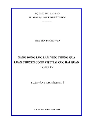 Luận văn thạc sĩ nâng động lực làm việc thông qua luân chuyển công việc tại cục hải quan long an