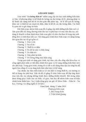Giáo trình đo lường điện tử