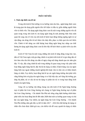 0771 nâng cao chất lượng tín dụng đối với khách hàng cá nhân tại nhtm cp sài gòn công thương chi nhánh tân phú luận văn thạc sĩ tcnh lê xuân trường nguyễ