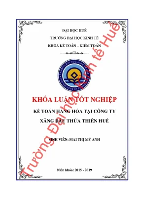 Kế toán hàng hóa tại công ty xăng dầu thừa thiên huế