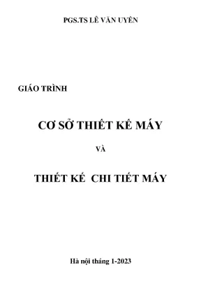 Giáo trình cơ sở thiết kế máy và thiết kế chi tiết máy