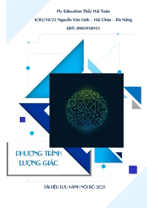 Chuyên đề hàm số lượng giác và phương trình lượng giác