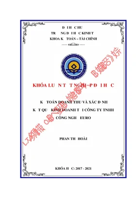 Kế toán doanh thu và xác định kết quả kinh doanh tại công ty tnhh công nghệ euro