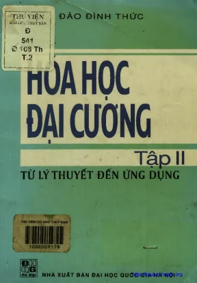 Lý thuyết và ứng dụng hóa học đại cương tập 2 phần 1