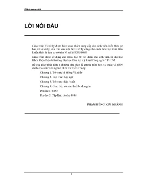 Giáo trình vi xử lý