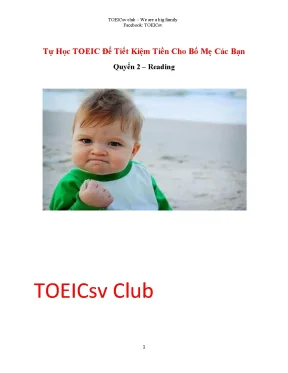 Tự học toeic để tiết kiệm tiền cho bố mẹ các bạn quyển 2 reading