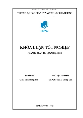 Khóa luận biện pháp nâng cao hiệu quả kinh doanh của công ty cổ phần đầu tư dịch vụ du lịch quang minh
