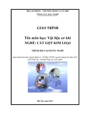 Giáo trình vật liệu cơ khí nghề cắt gọt kim loại cao đẳng nghề
