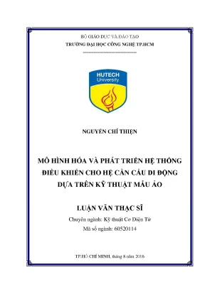 Luận văn thạc sĩ kỹ thuật cơ điện tử mô hình hóa và phát triển hệ thống điều khiển cho hệ cần cẩu di động dựa trên kỹ thuật mẫu ảo