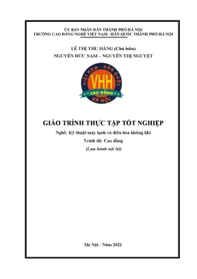 Giáo trình thực tập tốt nghiệp nghề kỹ thuật máy lạnh và điều hòa không khí cao đẳng