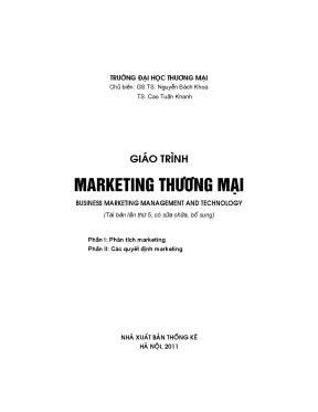 Giáo trình marketing thương mại business marketing management and technology