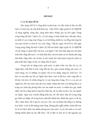 Luận án xây dựng đời sống văn hóa ở nông thôn tỉnh nghệ an