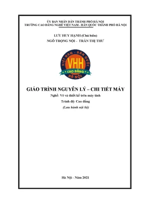 Giáo trình nguyên lý chi tiết máy nghề vẽ và thiết kế trên máy tính cao đẳng