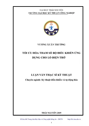 Luận văn thạc sĩ hay tối ưu hóa tham số bộ điều khiển ứng dụng cho lò điện trở