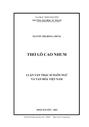 Luận văn thạc sĩ hay thơ lò cao nhum