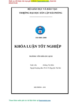 Luận văn thạc sỹ nghiên cứu phát triển du lịch sinh thái khu vực hồ núi cốc thái nguyên