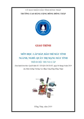 Giáo trình lắp ráp bảo trì máy tính ngành quản trị mạng máy tính trung cấp