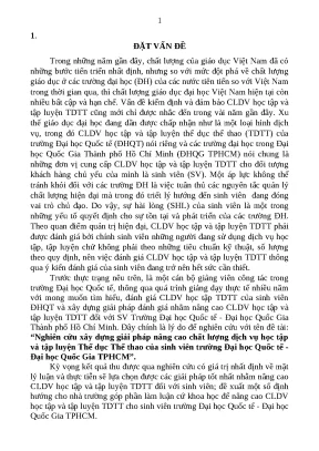 Luận án giải pháp nâng cao chất lượng dịch vụ học tập và tập luyện thể dục thể thao của sinh viên trường đại học quốc tế đại học quốc gia thành phố hồ chí minh tt