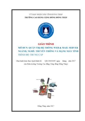 Giáo trình quản trị hệ thống web và mail server nghề truyền thông và mạng máy tính trung cấp