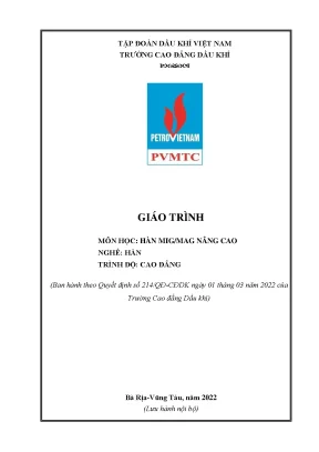 Giáo trình hàn migmag nâng cao nghề hàn cao đẳng trường cao đẳng dầu khí