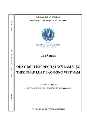 Quấy rối tình dục tại nơi làm việc theo pháp luật lao động việt nam