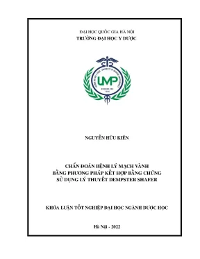 Khóa luận tốt nghiệp chẩn đoán bệnh lý tim mạch bằng phương pháp kết hợp bằng chứng sử dụng lý thuyết dempster shafer