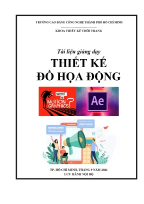 Tài liệu giảng dạy thiết kế đồ họa động