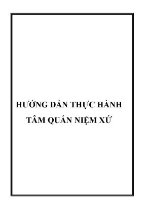 Hướng dẫn thực hành tâm quán niệm xứ