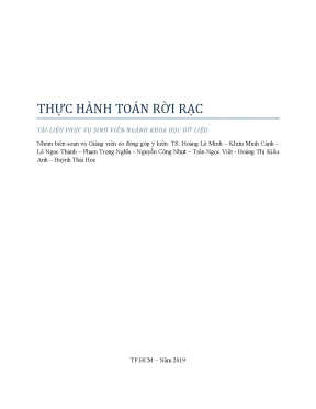Thực hành toán rời rạc tài liệu phục vụ sinh viên ngành khoa học dữ liệu