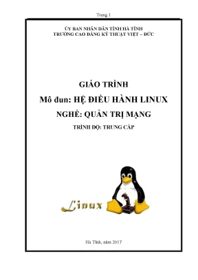 Giáo trình hệ điều hành linux nghề quản trị mạng trung cấp 2