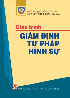 Giáo trình giám định tư pháp hình sự