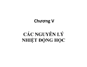 Các nguyên lý nhiệt động học