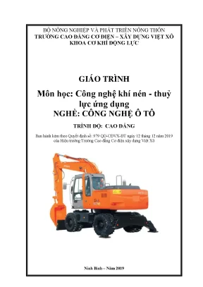 Giáo trình công nghệ khí nén thủy lực ứng dụng nghề công nghệ ô tô cao đẳng 3