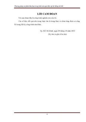 Luận văn thạc sĩ phương pháp sai phân hữu hạn trong tính toán quá điện áp hệ thống nối đất