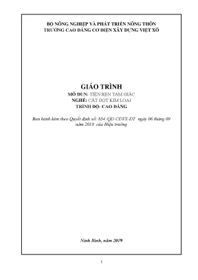 Giáo trình tiện ren tam giác nghề cắt gọt kim loại cao đẳng 2