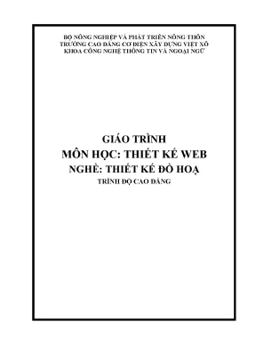 Giáo trình thiết kế web nghề thiết kế đồ họa cao đẳng