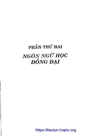 Giáo trình ngôn ngữ học đại cương phần 2