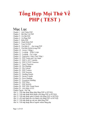 Tng hp mi th v php test