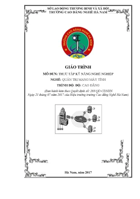 Giáo trình mô đun thực tập kỹ năng nghề nghiệp nghề quản trị mạng