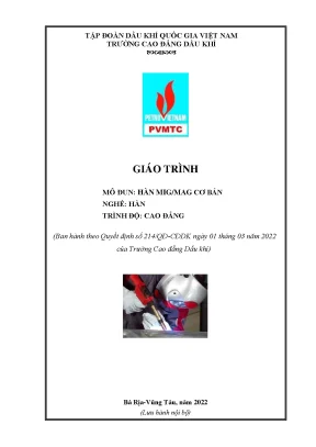Giáo trình hàn migmag cơ bản nghề hàn cao đẳng trường cao đẳng dầu khí