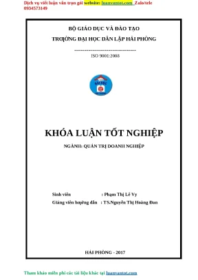 Khóa luận tốt nghiệp nâng cao năng lực cạnh tranh của công ty tnhh quảng thành việt nam