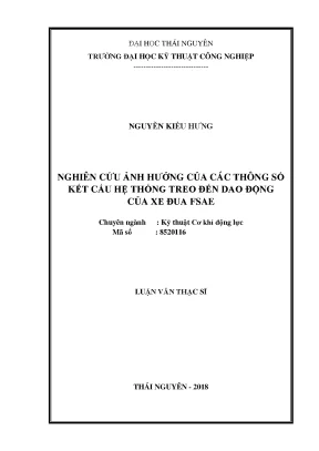 Luận văn thạc sĩ hay nghiên cứu ảnh hưởng của các thông số kết cấu hệ thống treo đến dao động của xe đua fsae