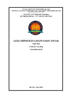Giáo trình hàn gmaw135 fcaw136 nghề hàn cao đẳng