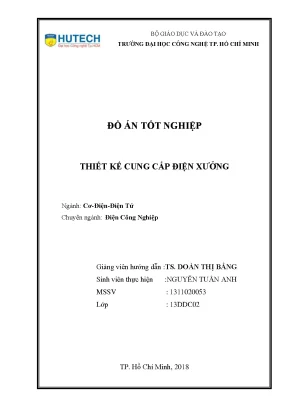 Luận văn thạc sĩ thiết kế cung cấp điện cho một phân xưởng