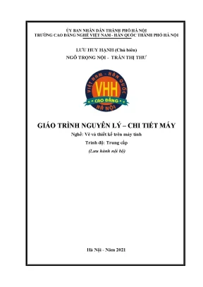 Giáo trình nguyên lý chi tiết máy nghề vẽ và thiết kế trên máy tính trung cấp