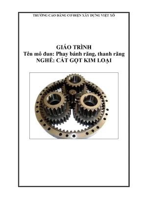 Giáo trình phay bánh răng thanh răng nghề cắt gọt kim loại