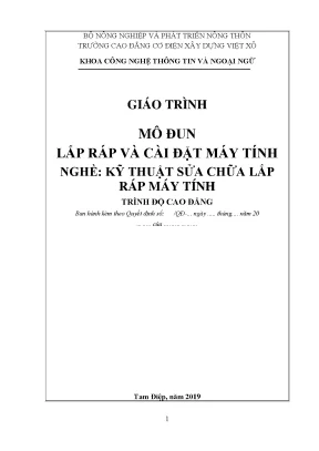 Giáo trình lắp ráp và cài đặt máy tính nghề kỹ thuật sửa chữa lắp ráp máy tính cao đẳng 2